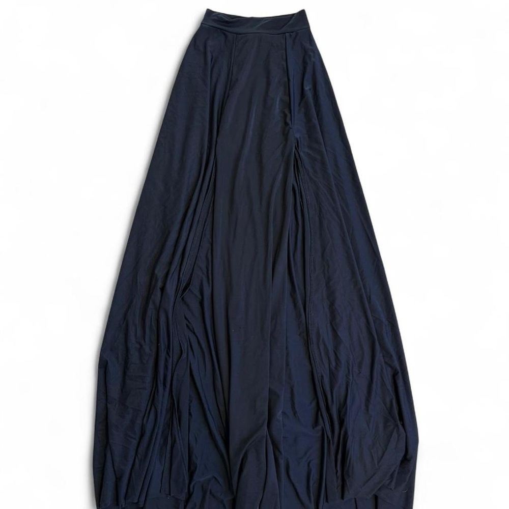 Black Gauzy Maxi Skirt
